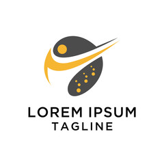 Human Sport Logo Design Template