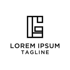 initial letter logo GL,LG, logo template 
