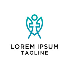 Obraz premium Human Health Logo Design Template