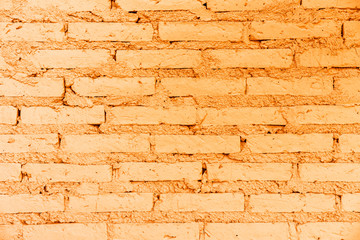 orange brick wall for background