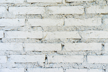 White brick wall for background