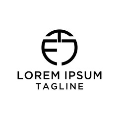 initial letter logo EJ,JE, logo template 