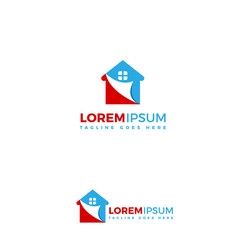 Real estate and home buildings logo icons template
