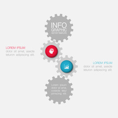 Vector iInfographic template for business, presentations, web design, 2 options.