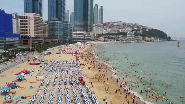 Haeundae Beach in Busan Korea