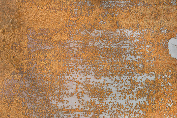 Rusty metal sheet with deep rust. Backgrounds and textures
