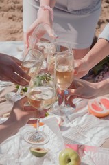glasses of champagne