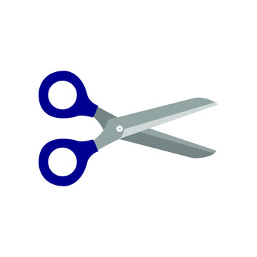 recommend clip art: Open scissors icon. Isolated on white background. vector illustration.