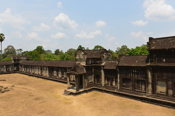 Siem Reap, Cambodia - 5 May, 2019: Angkor complex in Siem Reap, Cambodia
