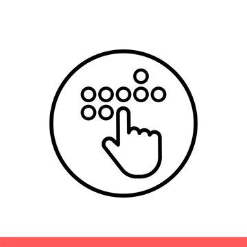 Braille Vector Icon