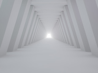 Abstract modern architecture background. 3D