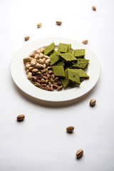 Pista Katli/Burfi/burfee or Pistachio cake 