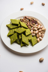 Pista Katli/Burfi/burfee or Pistachio cake 