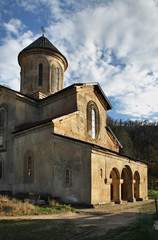Fototapeta na wymiar Church of St. George at Gelati Monastery of Theotokos near Kutaisi. Imereti Province. Georgia