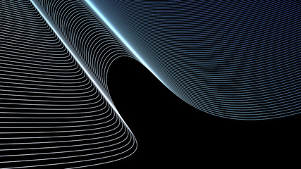 Background Wallpaper Wavy Array of Curved Lines 