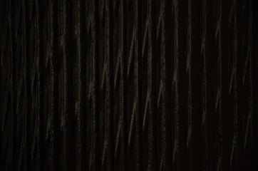 Fluted glass background. With ornament texture, black