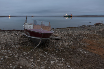 Fishing Boat at Cambridge Bay, Nunavut, Canada