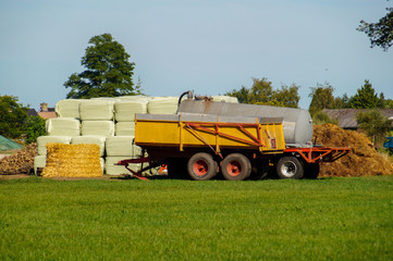 agricultural machinery on a farm