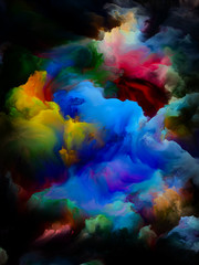 Naklejka na ściany i meble Colorful Cloud Abstraction