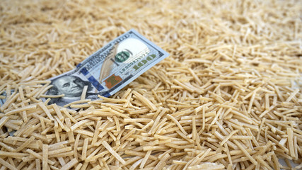 flour products and price increase, handmade noodles and 100 usd dollars,