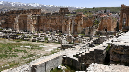 Ruinenstadt Baalbek in der Bekaa-Ebene