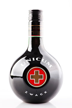Unicum bottle detail