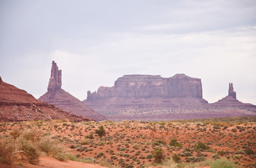 Monument valley red rocks sandstone