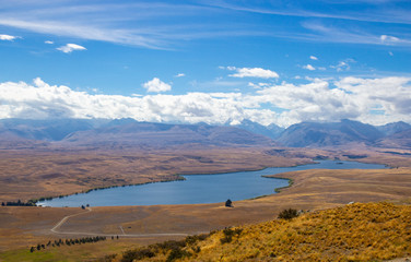 View of Lake Tekapo from Mount John observatory