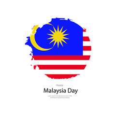 Fototapeta premium Malaysia Day banner design. Vector illustrator