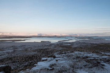 Álftafjörður - Winterlandschaft an der Strasse 54