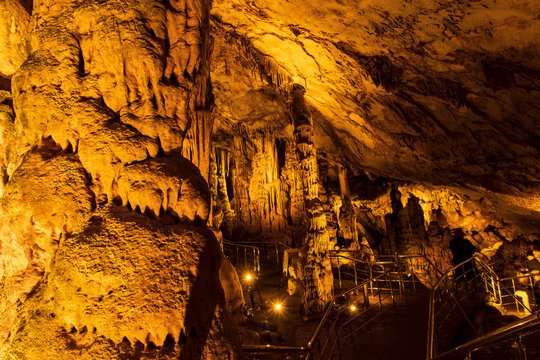 Cave formations. Ballica Cave. Tokat Turkey. The Ballica Cave, southwest of Tokat, is one of Turkey's most famous caves.