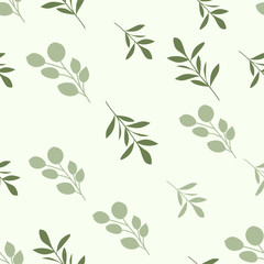 Beauty soft seamless floral pattern vector illustrations