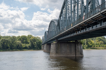 Naklejka premium bridge over the river