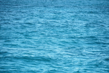 natural background of blue sea water surface
