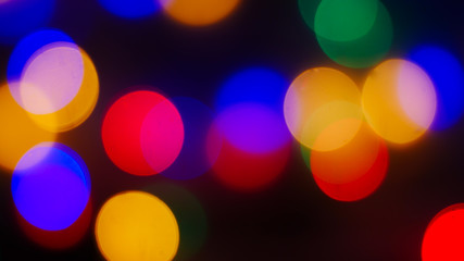 Colorful of bokeh light defocused.