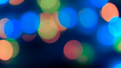 Colorful of bokeh light defocused.