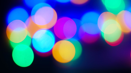 Colorful of bokeh light defocused.