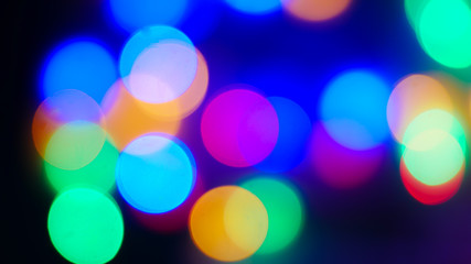 Colorful of bokeh light defocused.