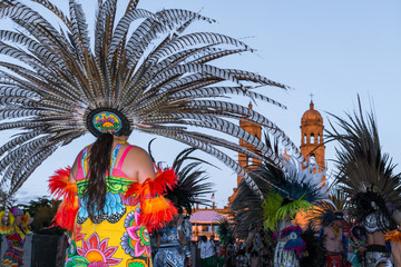 Danza en la romería de Zapopan.