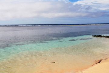 Beautiful clear sea water at Savaii, Samoa. © peacefoo