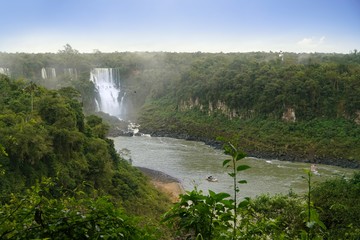 Fototapeta na wymiar Iguazu Falls in South America