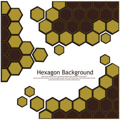 Hexagon background, Stock background. Vector Illustration, flat design.