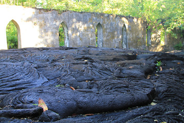 Saleaula Lava field is one of the most popular sites with visitors. Main features of the lava field include the Virgin's grave, the LMS Church and stretches of lava.