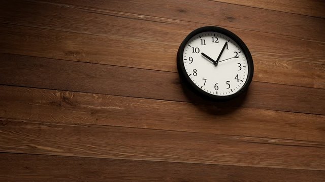 Wall Clock Fast Moving Timelapse