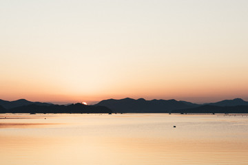 Obraz premium 어느 바다의 일몰 ( The sunset of a sea ) - 4
