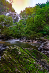 Khlong Lan Waterfall, A waterfall in klong Lan national park of Thailand. KamphaengPhet ,Thailand.