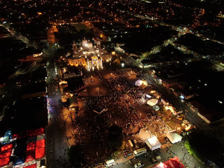 Obraz na płótnie Canvas Beautiful aerial view of the Basilica in the pilgrimage to Cartago
