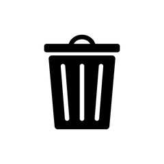 Trash can, resycle, clean symbol icon vector EPS 10 illustration 