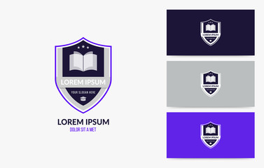 University and college school logo, education logotpe concept, business brand identity