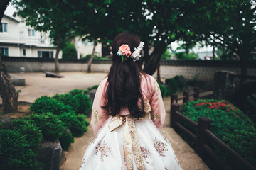 예쁜 한국의 한복과 여자 뒷모습 ( Beautiful Korean Hanbok and Behind the Women ) - 2